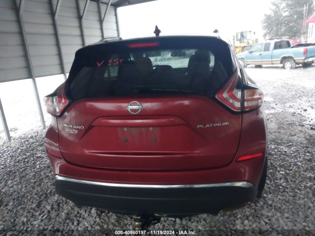 5N1AZ2MG6JN161482 Nissan Murano Platinum