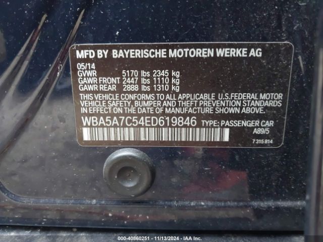 WBA5A7C54ED619846 BMW 528i Xdrive