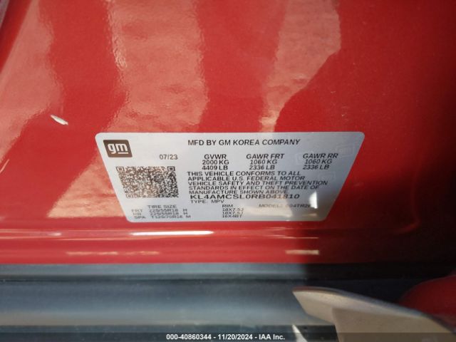 KL4AMCSL0RB041810 Buick Encore Gx Preferred Awd