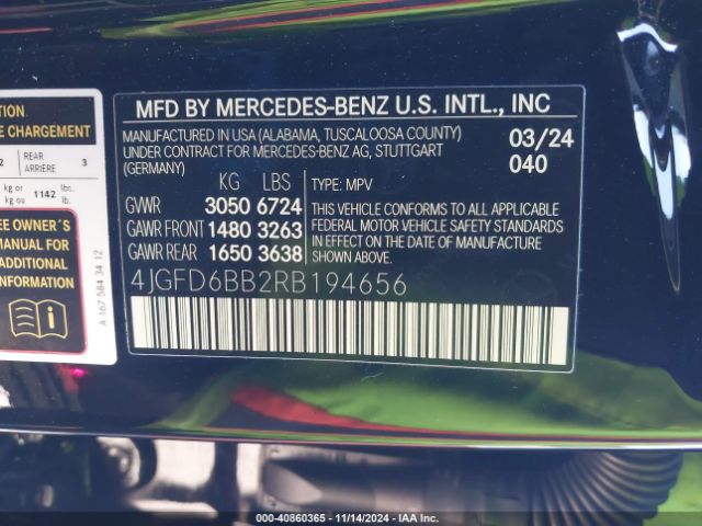4JGFD6BB2RB194656 Mercedes-Benz Amg Gle 53 Coupe 4matic+