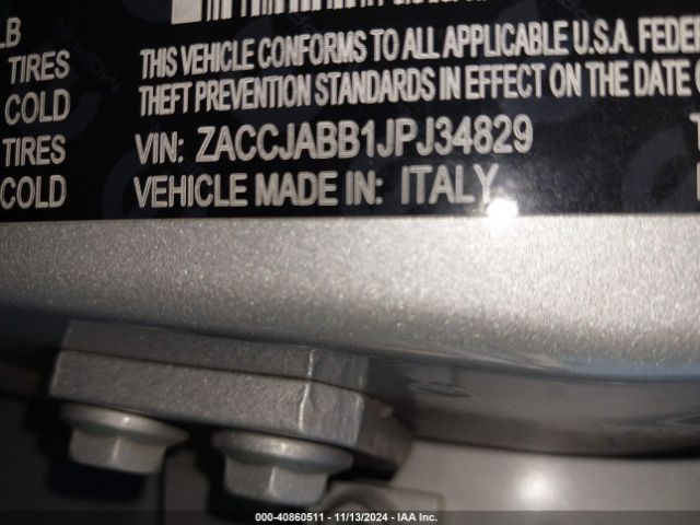 ZACCJABB1JPJ34829 Jeep Renegade Latitude Fwd