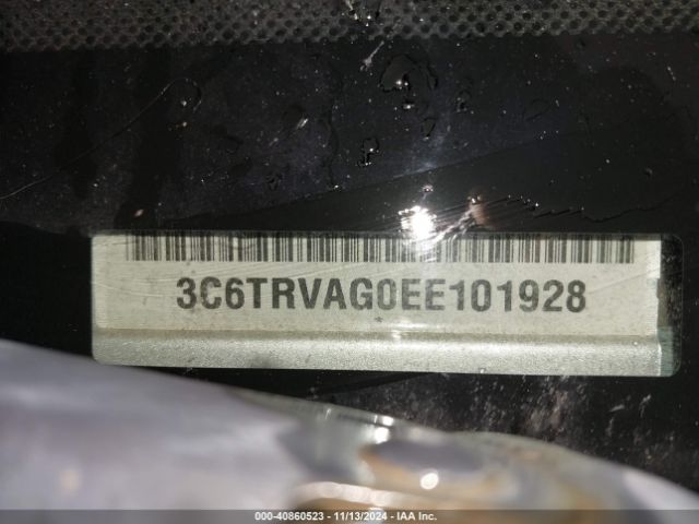 3C6TRVAG0EE101928 RAM Promaster 1500 Low Roof