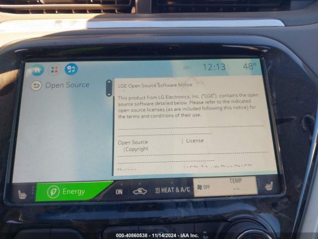 1G1FW6S01J4118702 Chevrolet BOLT EV LT