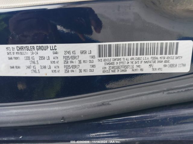 2C4RDGBG7FR587116 Dodge Grand Caravan Se