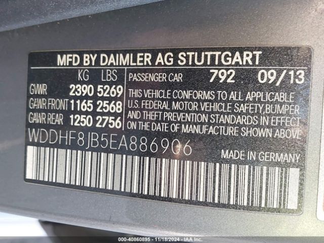 WDDHF8JB5EA886906 Mercedes-Benz E 350 4matic