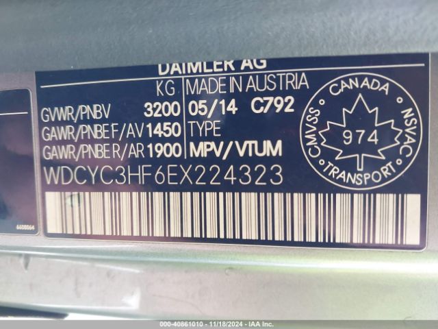 WDCYC3HF6EX224323 Mercedes-Benz G 550 4matic