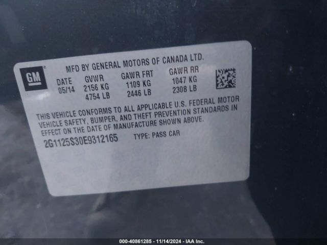 2G1125S30E9312165 Chevrolet Impala 2lt