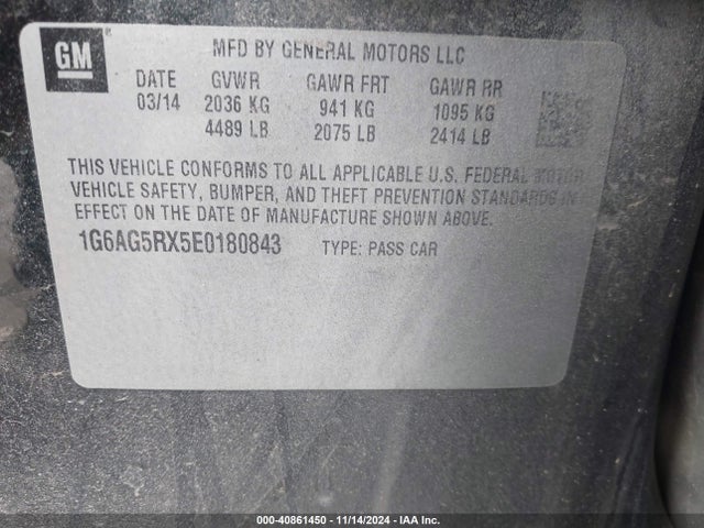 2014 CADILLAC ATS 1G6AG5RX5E0180843 Photo 8