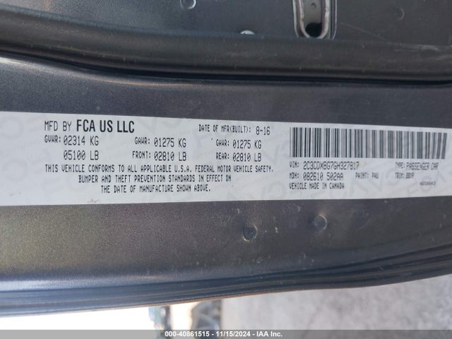 Dodge Charger Se 2016 2C3CDXBG7GH327817 Image 9