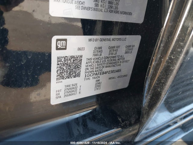 1GCPAFE84PZ301485 Chevrolet Silverado 1500 2wd  Short Bed High Country