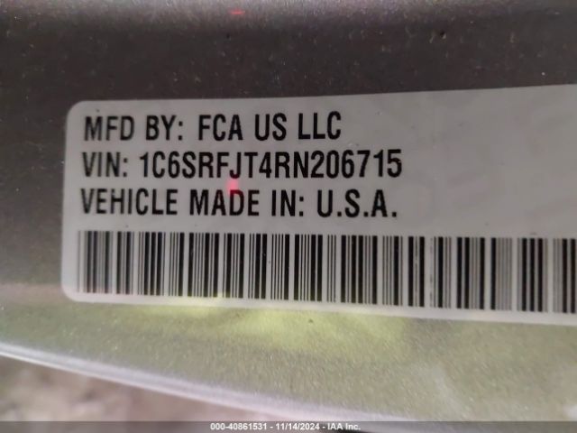 1C6SRFJT4RN206715 RAM 1500 Laramie