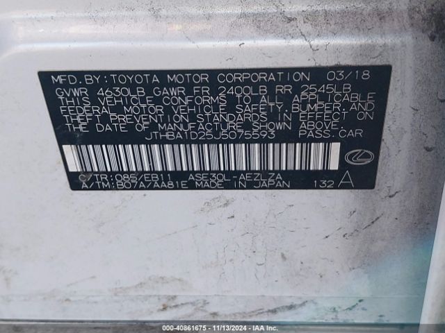 JTHBA1D25J5075593 Lexus IS 300