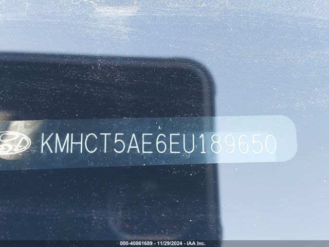 KMHCT5AE6EU189650 Hyundai ACCENT GS
