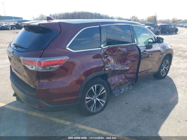 5TDKKRFH9GS153262 Toyota Highlander Xle V6