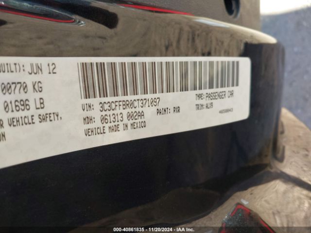 2012 FIAT 500 3C3CFFBR0CT371097 Photo 8