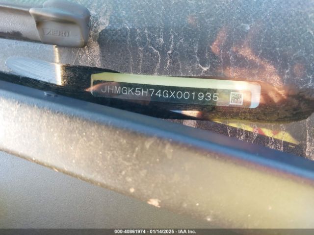JHMGK5H74GX001935 Honda FIT EX