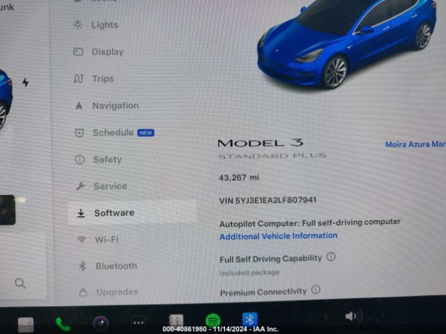 5YJ3E1EA2LF807941 Tesla Model 3 Standard Range Plus Rear-wheel Drive/standard Range Rear-wheel Drive