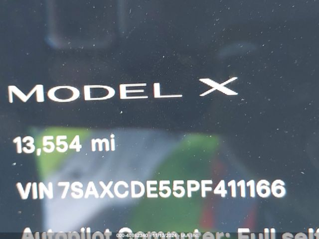 7SAXCDE55PF411166 Tesla Model X Dual Motor All-wheel Drive/standard Range