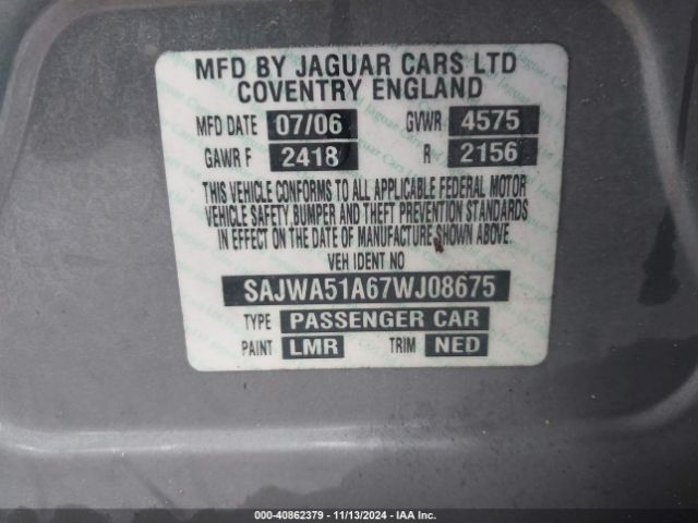 2007 JAGUAR X-TYPE SAJWA51A67WJ08675 Photo 8