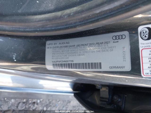 2017 AUDI S6 WAUFFAFC5HN007795 Photo 8