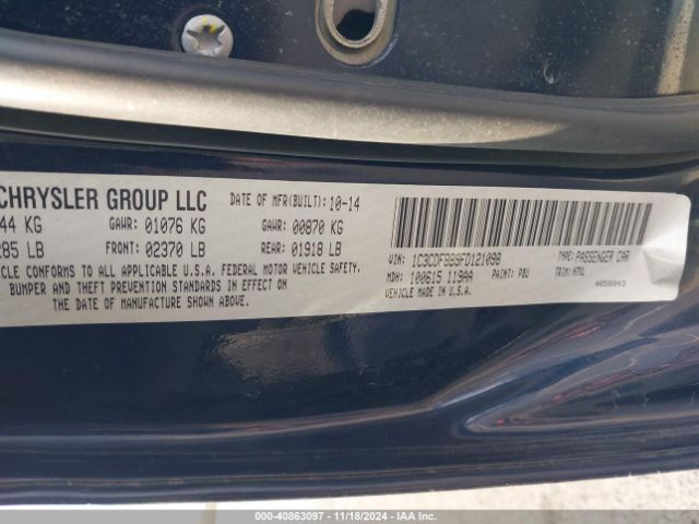 1C3CDFBB9FD121098 Dodge DART SXT