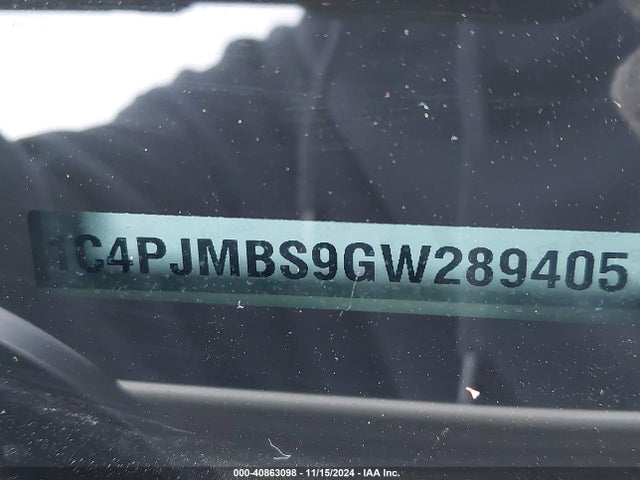 1C4PJMBS9GW289405 Jeep Cherokee Trailhawk