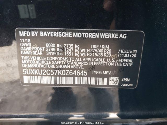 5UXKU2C57K0Z64645 BMW X6 Xdrive35i
