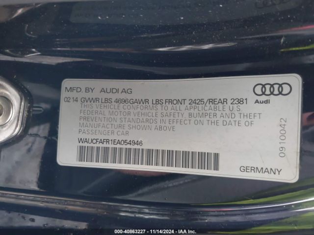 WAUCFAFR1EA054946 Audi A5 2.0t Premium