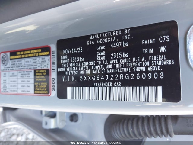 KIA K5 Gt-line 2024 5XXG64J22RG260903 Image 9