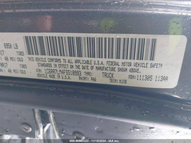 1C6RR7LM4FS518993 RAM 1500