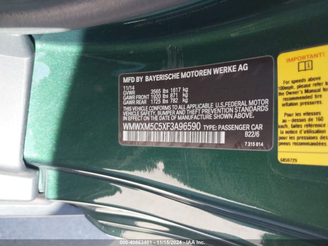 2015 MINI COOPER HARDTOP WMWXM5C5XF3A96590 Photo 8