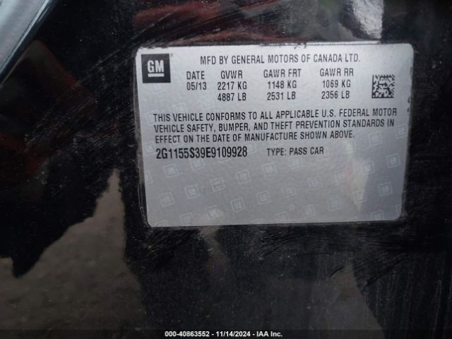 2G1155S39E9109928 Chevrolet IMPALA 2LZ