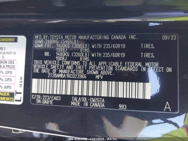 Lexus RX 350 2024 2T2BAMBA1RC023966 Image 9