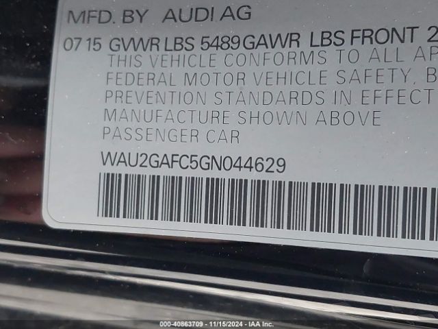 WAU2GAFC5GN044629 Audi A7 3.0t Premium Plus