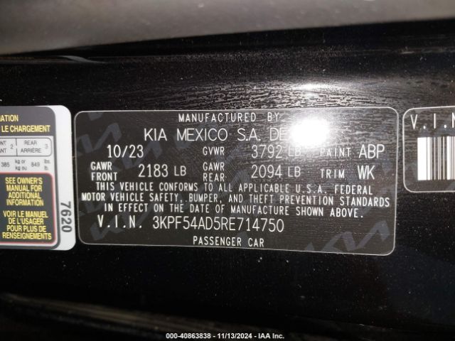 3KPF54AD5RE714750 KIA Forte Gt-line