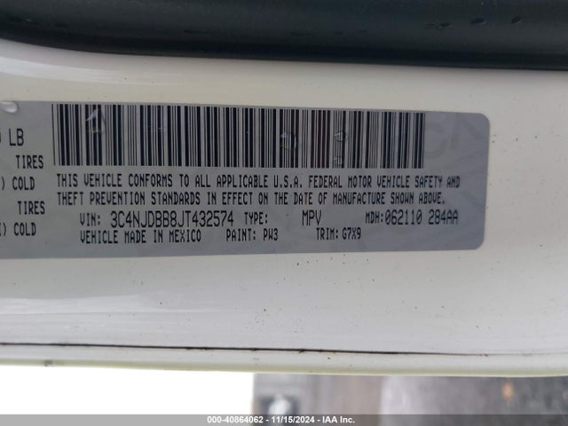 3C4NJDBB8JT432574 Jeep Compass Altitude 4x4