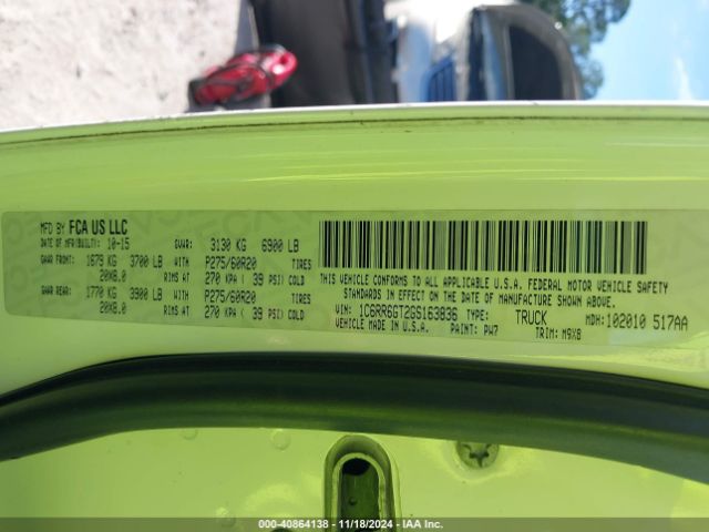 1C6RR6GT2GS163836 RAM 1500 Big Horn