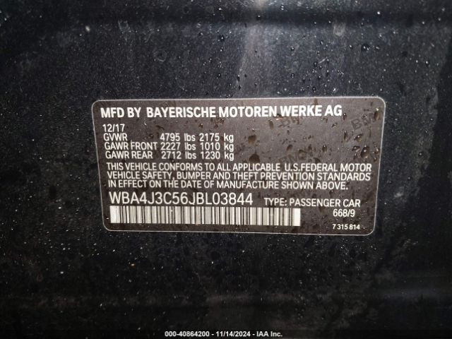 2018 BMW 430I GRAN COUPE WBA4J3C56JBL03844 Photo 8