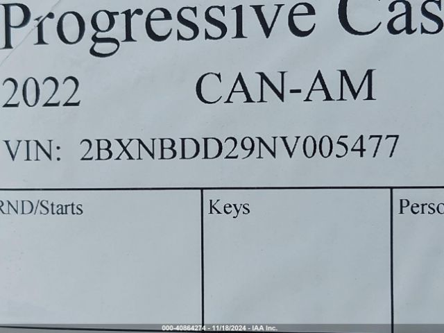2022 CAN-AM SPYDER ROADSTER 2BXNBDD29NV005477 Photo 9