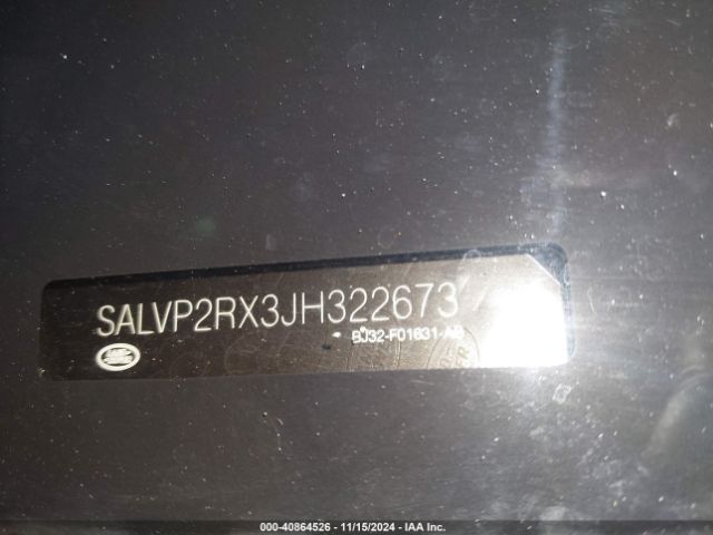 SALVP2RX3JH322673 Land Rover Range Rover Evoque Se/se Premium