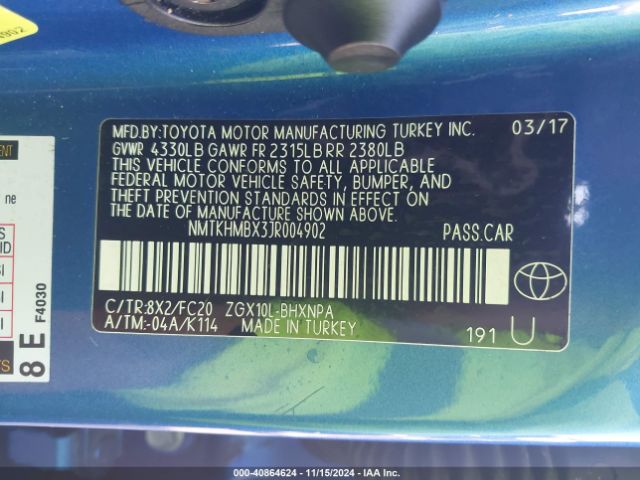 NMTKHMBX3JR004902 Toyota C-HR XLE