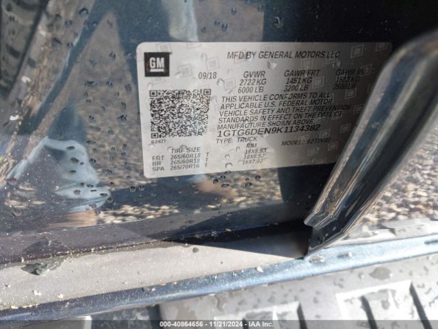 1GTG6DEN9K1134382 GMC CANYON SLT