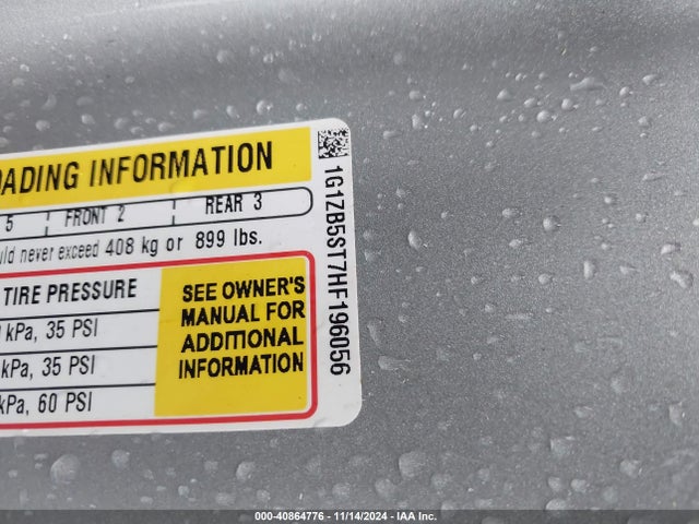 Chevrolet MALIBU LS 2017 1G1ZB5ST7HF196056 Image 9
