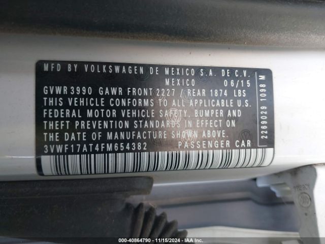 3VWF17AT4FM654382 Volkswagen Beetle 1.8t Classic