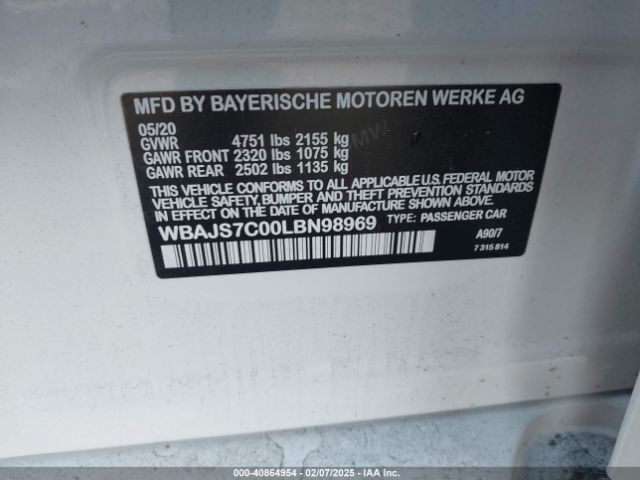 WBAJB9C51KB464204 BMW M550i Xdrive