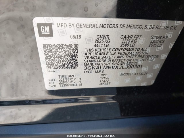 GMC Terrain Sle 2018 3GKALMEVXJL390301 Image 9