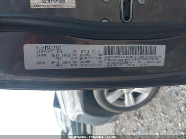 1C4NJDEB7GD714506 Jeep Compass Latitude