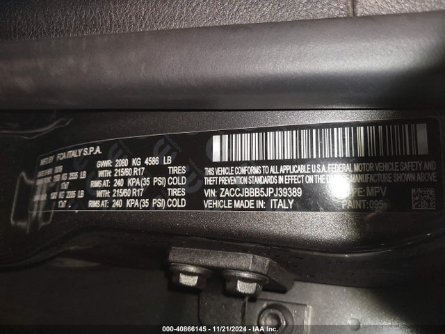 ZACCJBBB5JPJ39389 Jeep Renegade Latitude 4x4