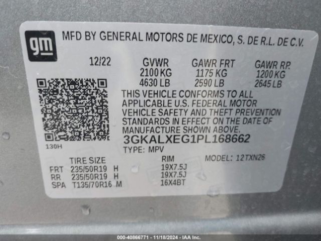 3GKALXEG1PL168662 GMC Terrain Awd Denali