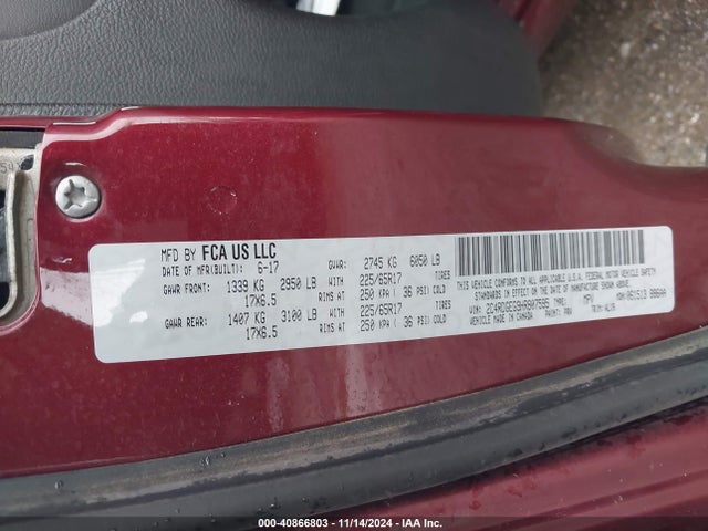 Dodge Grand Caravan Gt 2017 2C4RDGEG9HR807595 Image 9